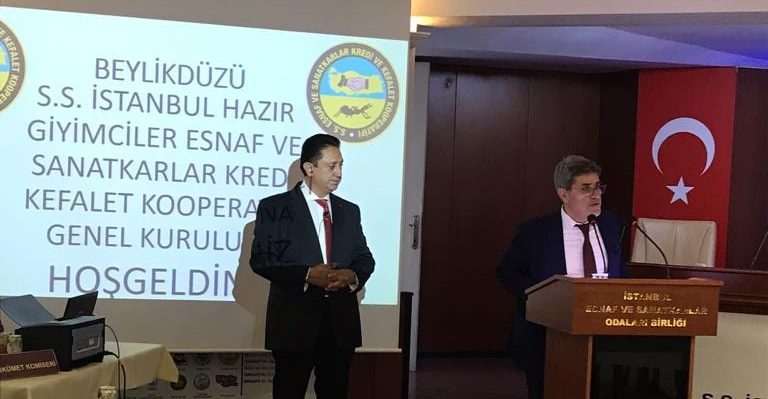 HAZIR GİYİMCİLER KOOPERATİFİ BAŞKANI SAYIN TAHİR ÖZER TEKRAR SEÇİLDİ