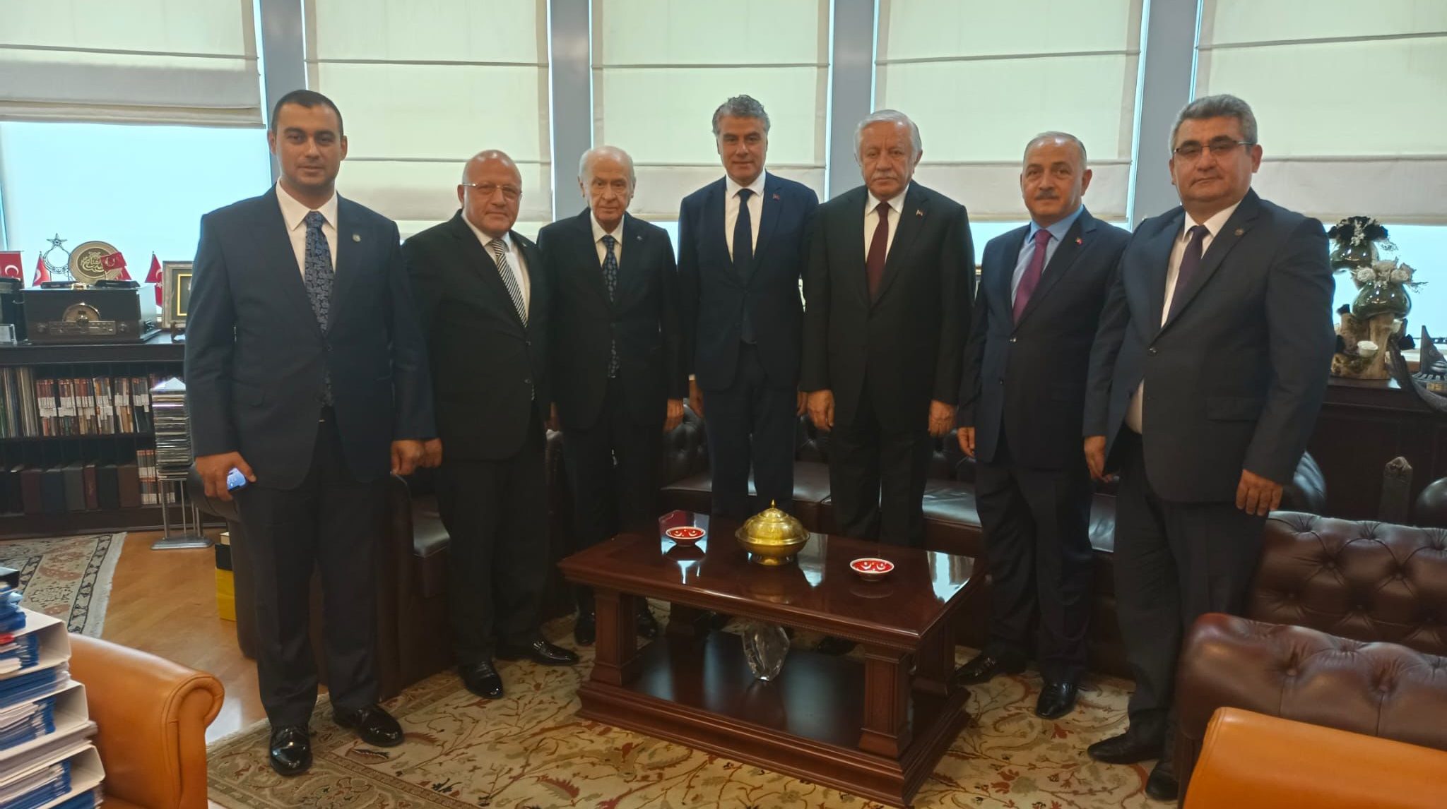 MHP GENEL BAŞKANI SAYIN DEVLET BAHÇELİ VE TBMM BAŞKAN VEKİLİ SAYIN CELAL ADAN’I ZİYARETİMİZ