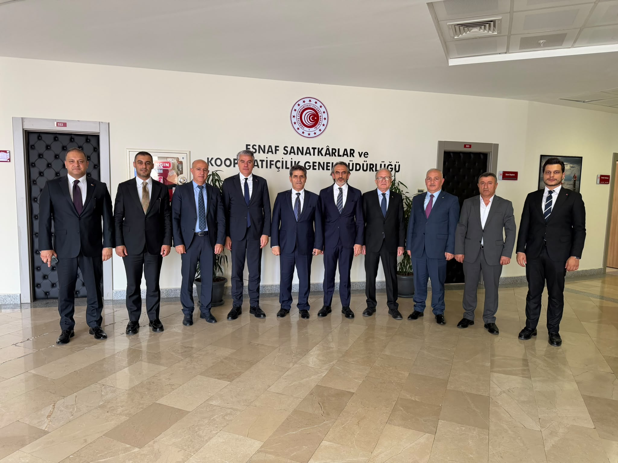 ESNAF SANATKÂRLAR VE KOOPERATİFÇİLİK GENEL MÜDÜRÜMÜZ SAYIN TAHA ENES ŞENER’İ ZİYARETİMİZ